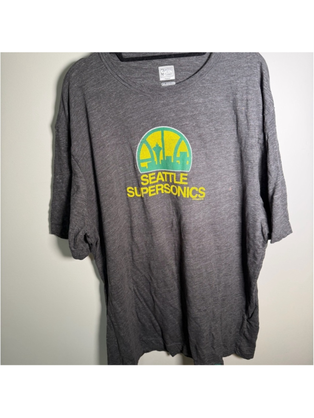 Majestic Gray Seattle SuperSonics T Shirt